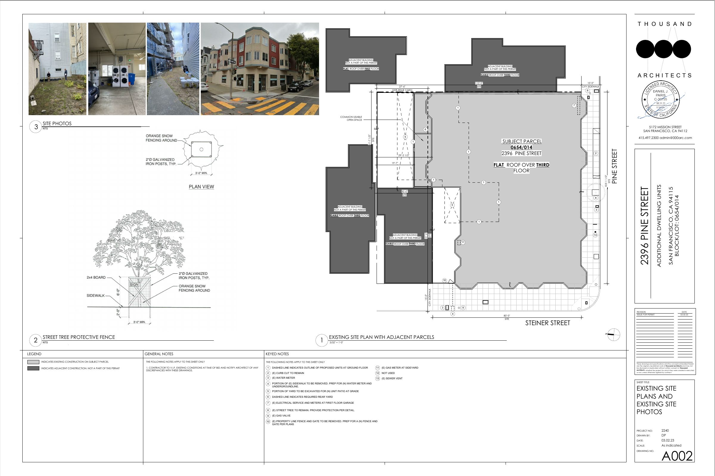 Existing Site Plan With Adjacent Parcels