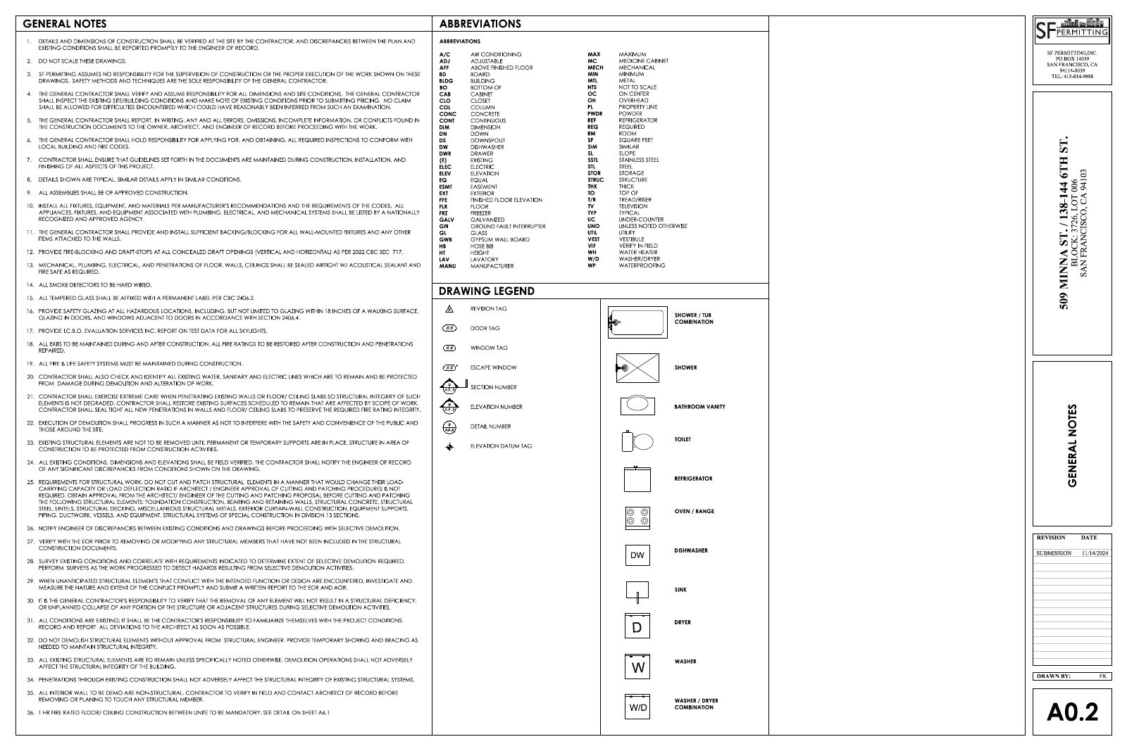 A0.2 GENERAL NOTES