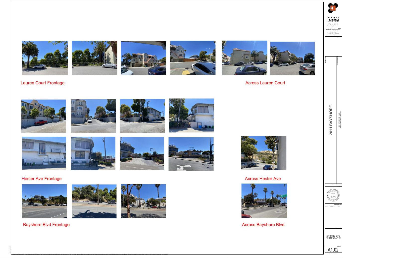 A1.02 EXISTING SITE PHOTOGRAPHS