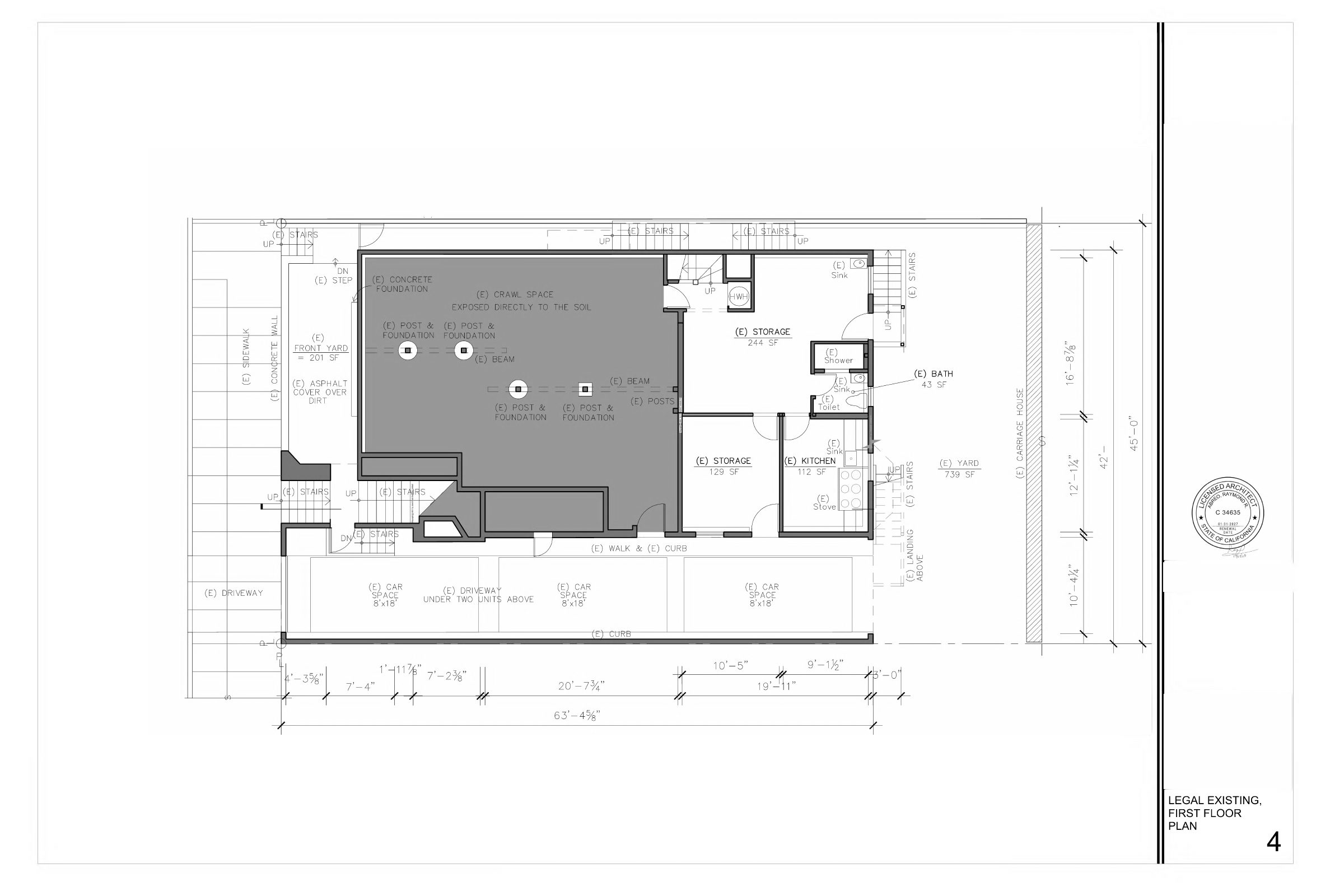 Floor Plan of 874 Fell St