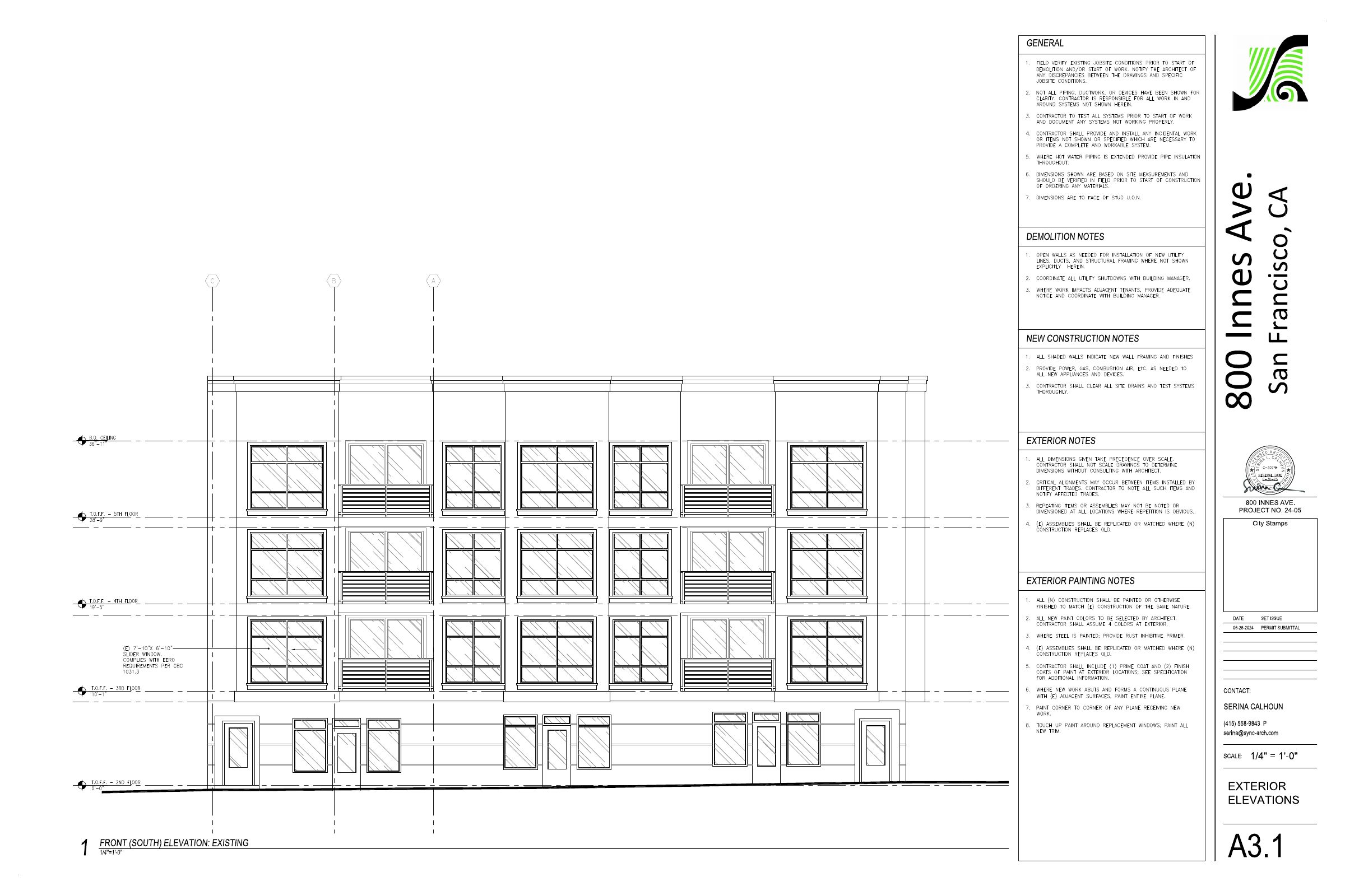 Elevation of 800 Innes Ave 10
