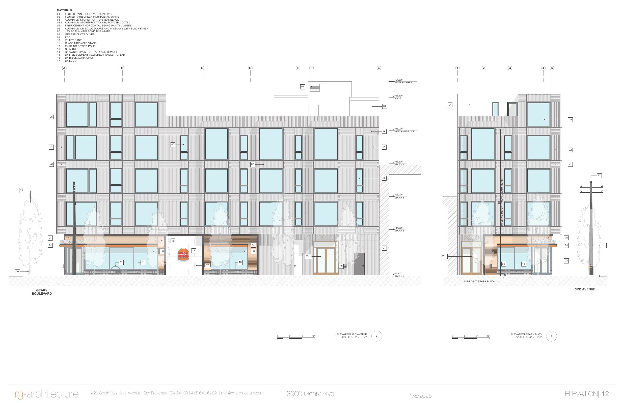 Elevation of 3900 Geary Blvd