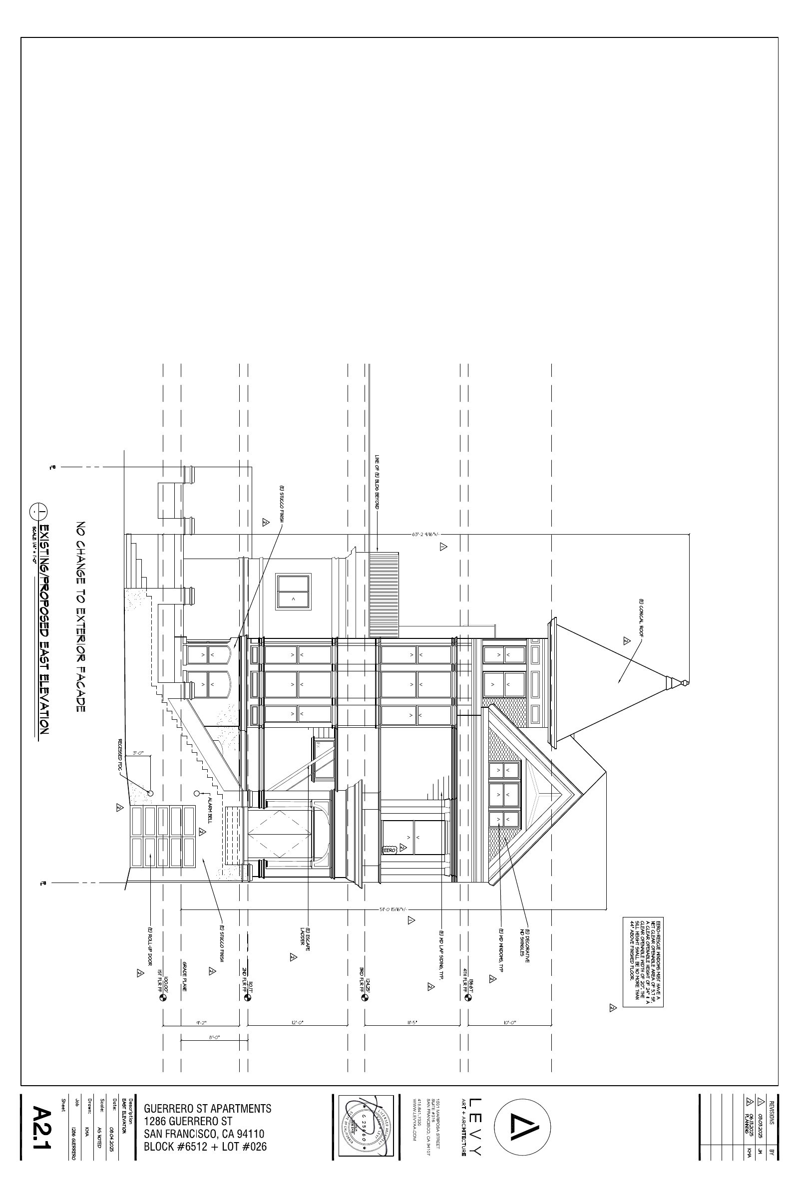 Elevation of 1286 Guerrero St