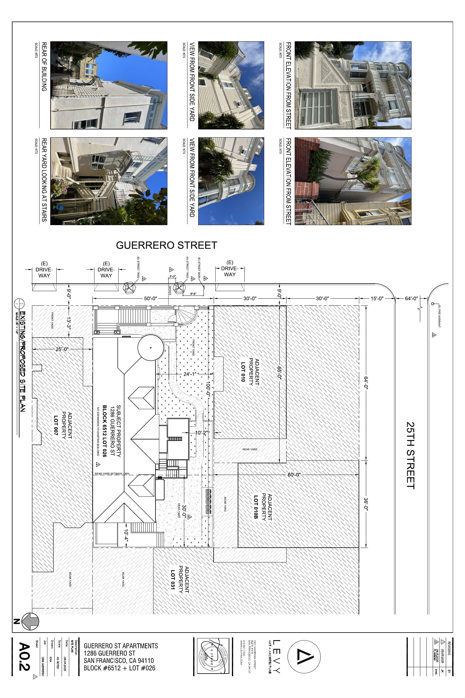 Site Plan of 1286 Guerrero St