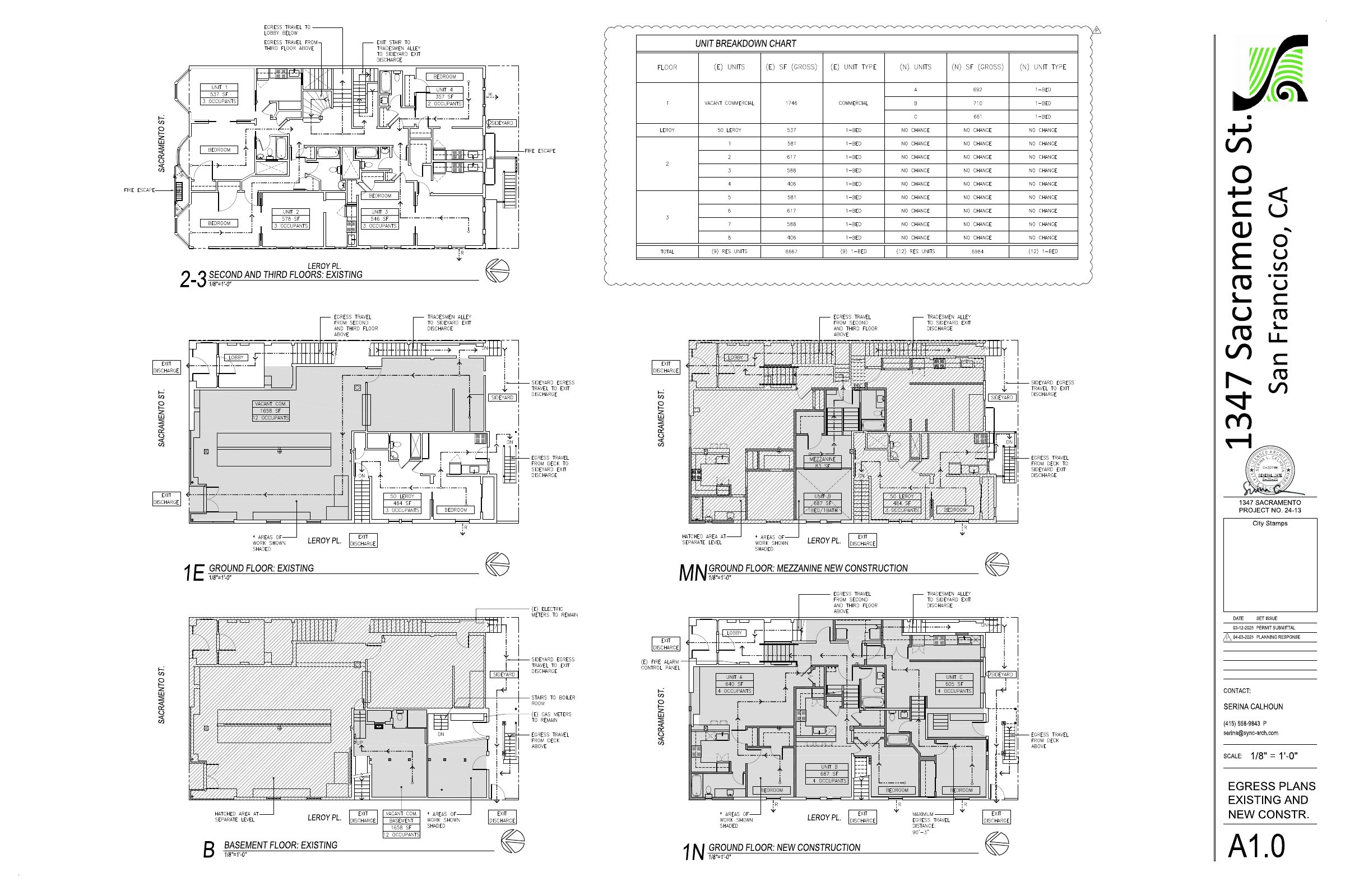 Floor Plan of 1347 Sacramento St