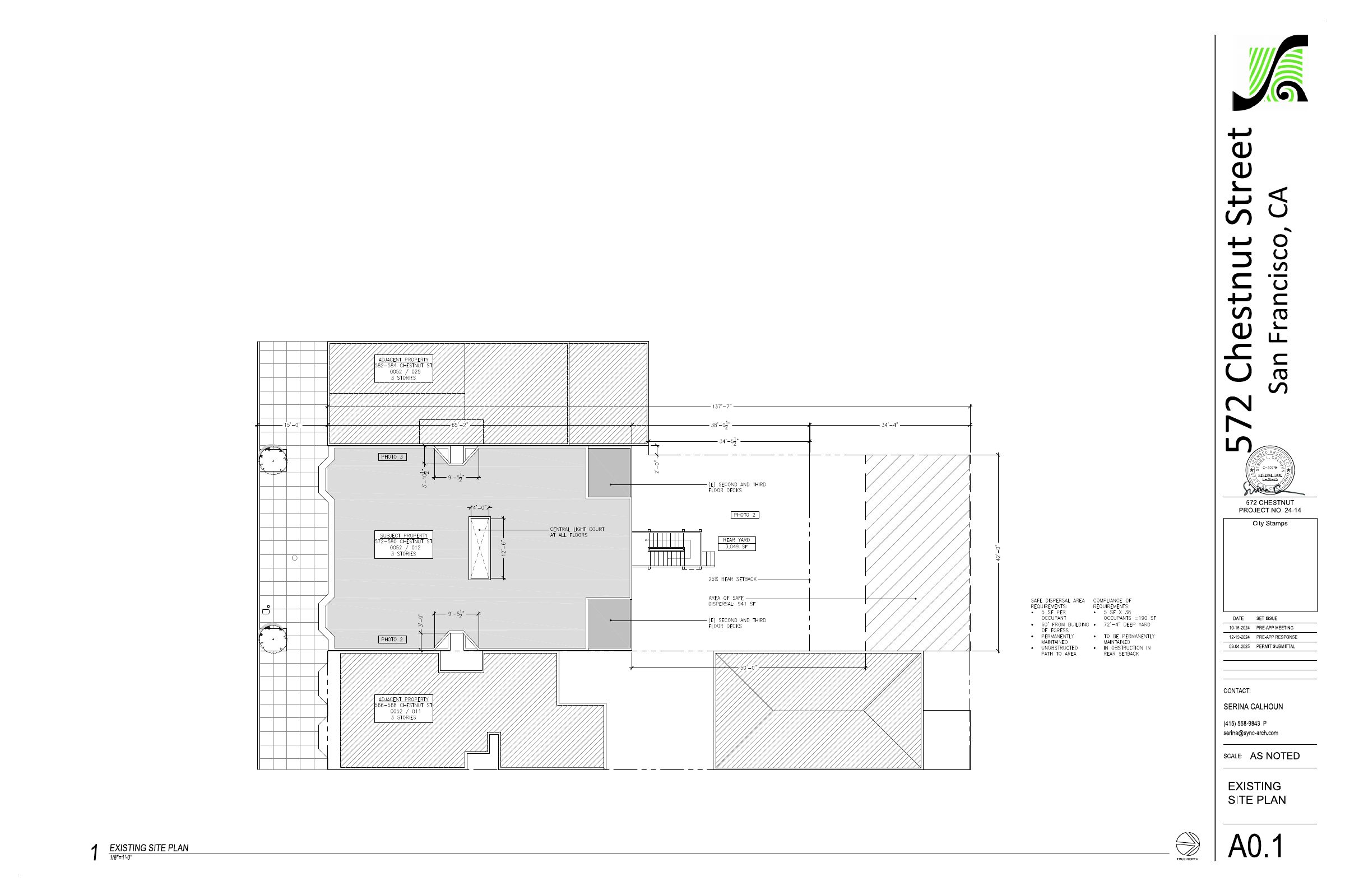 Site Plan of 572 Chestnut St