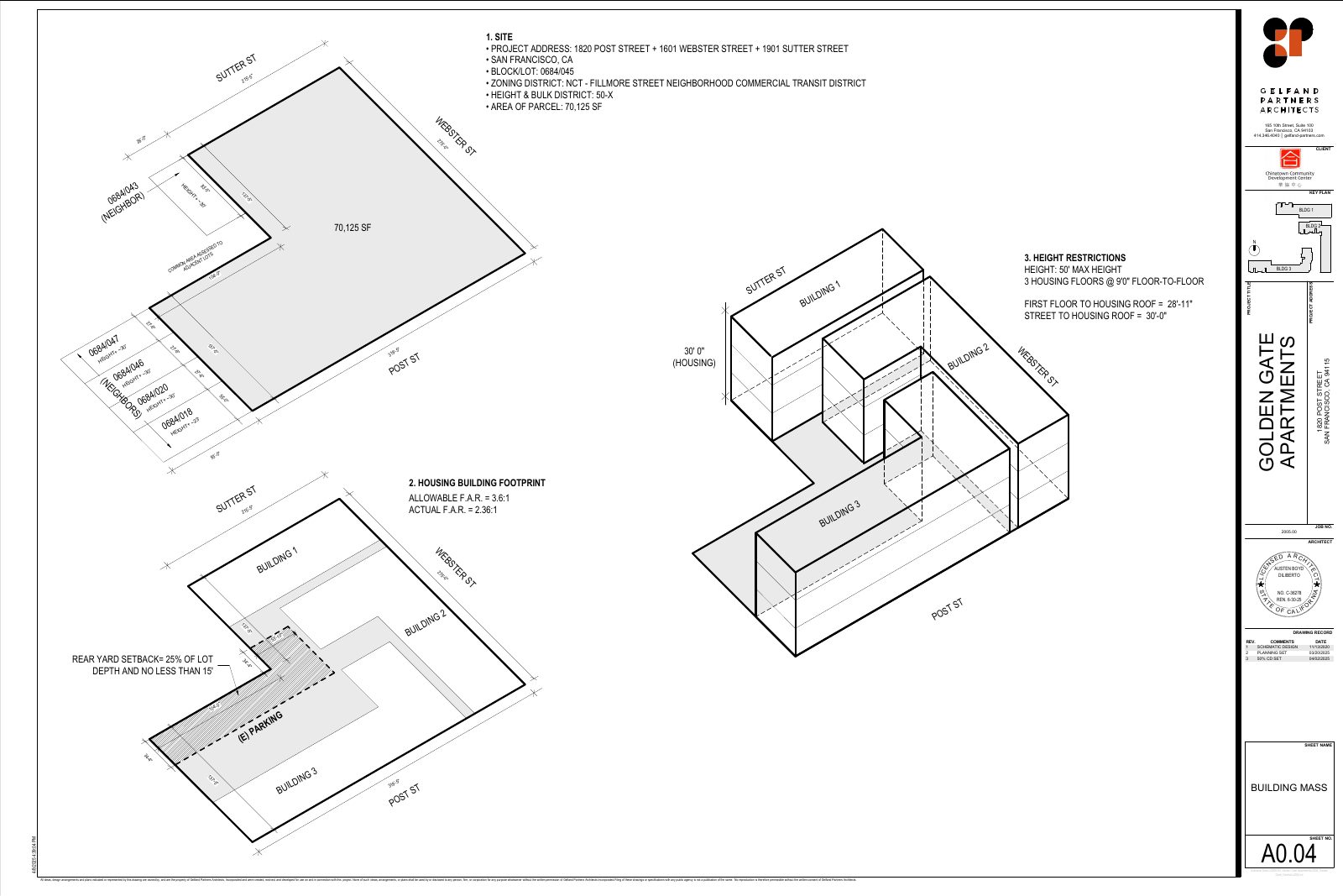 A0.04 BUILDING MASS