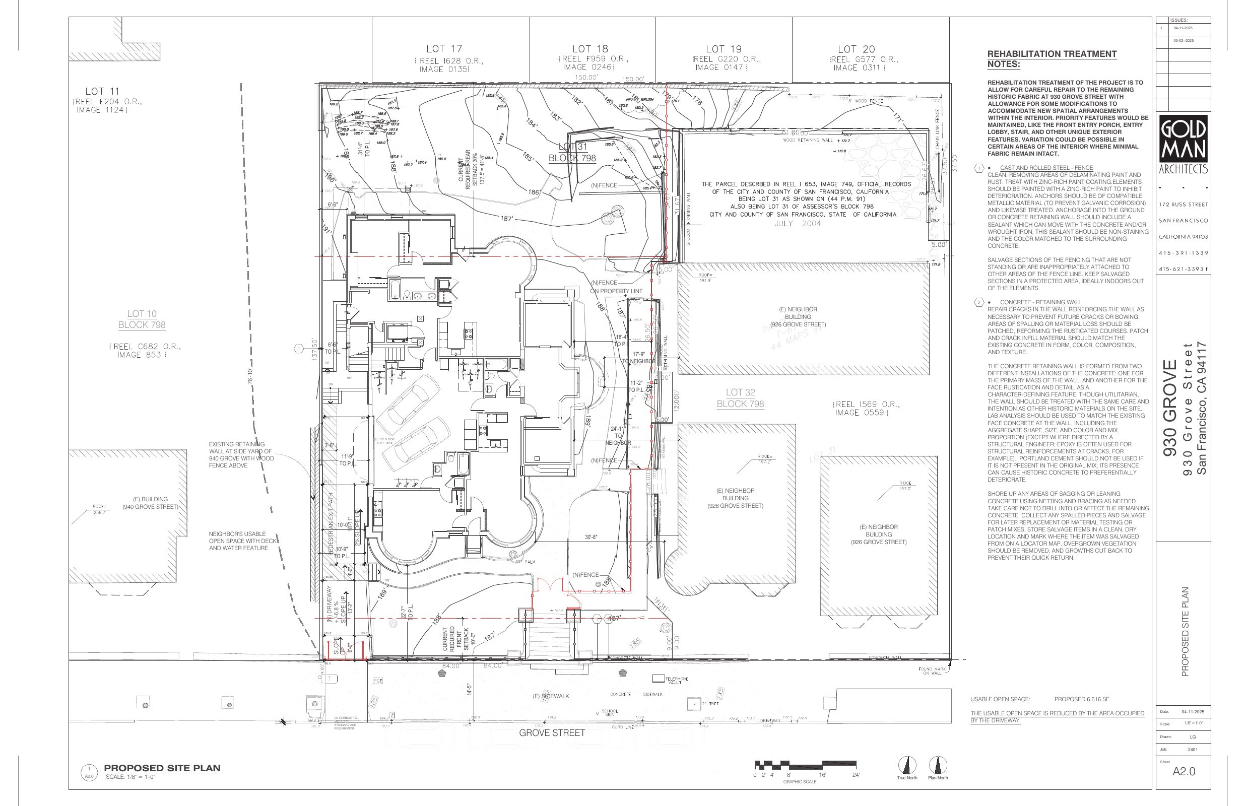 A2.0 PROPOSED SITE PLAN