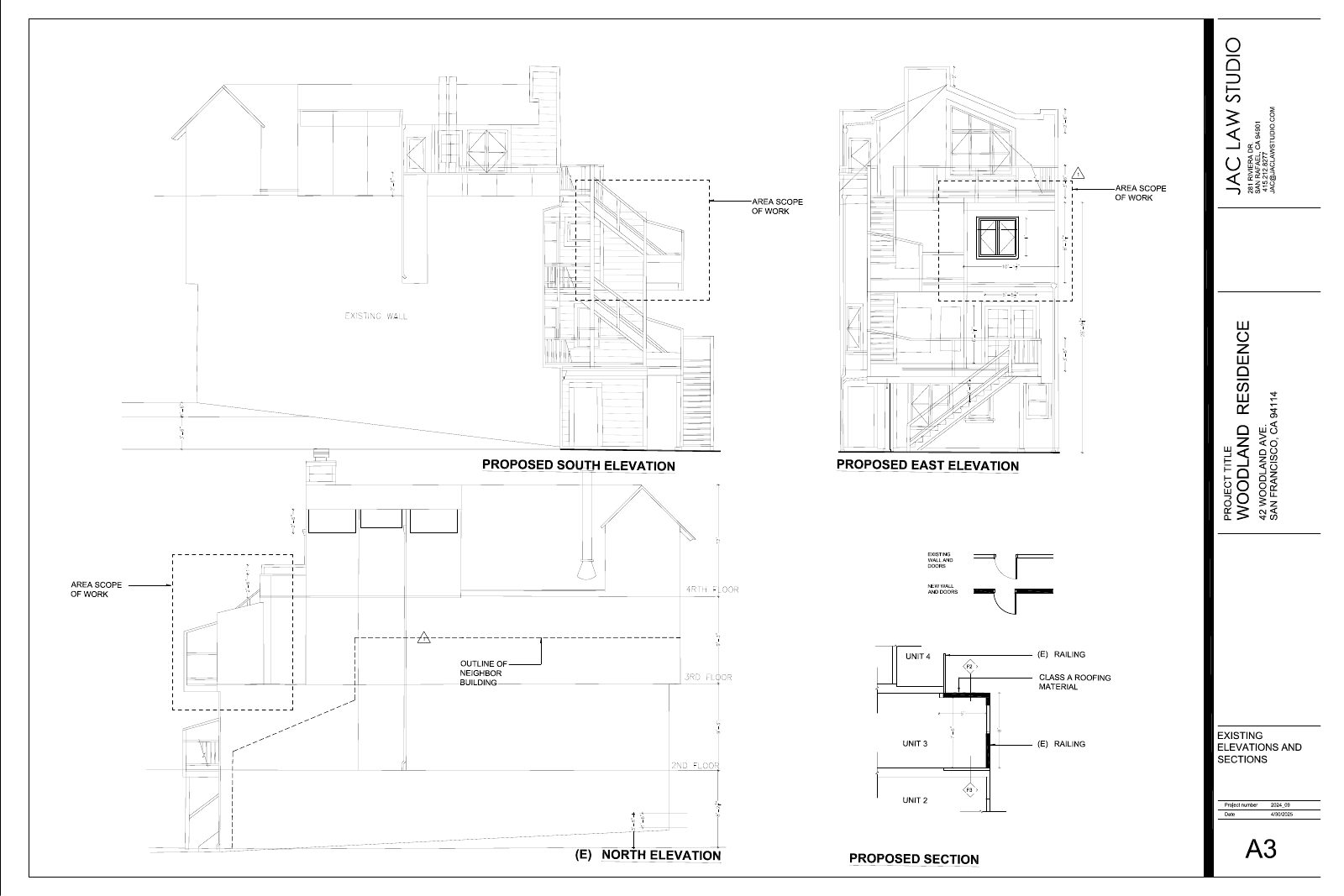 Elevation of 42 Woodland Ave