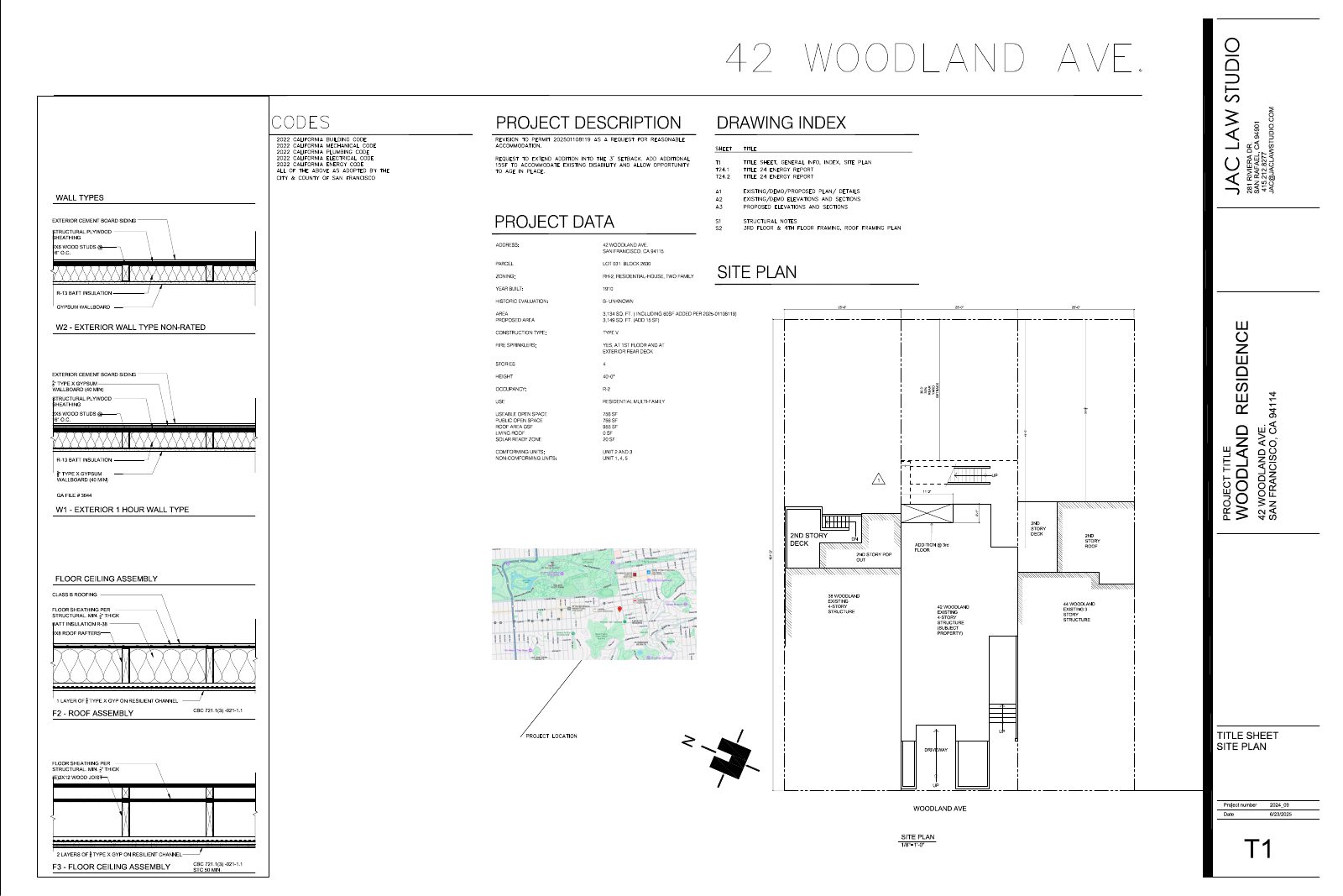 Site Plan of 42 Woodland Ave