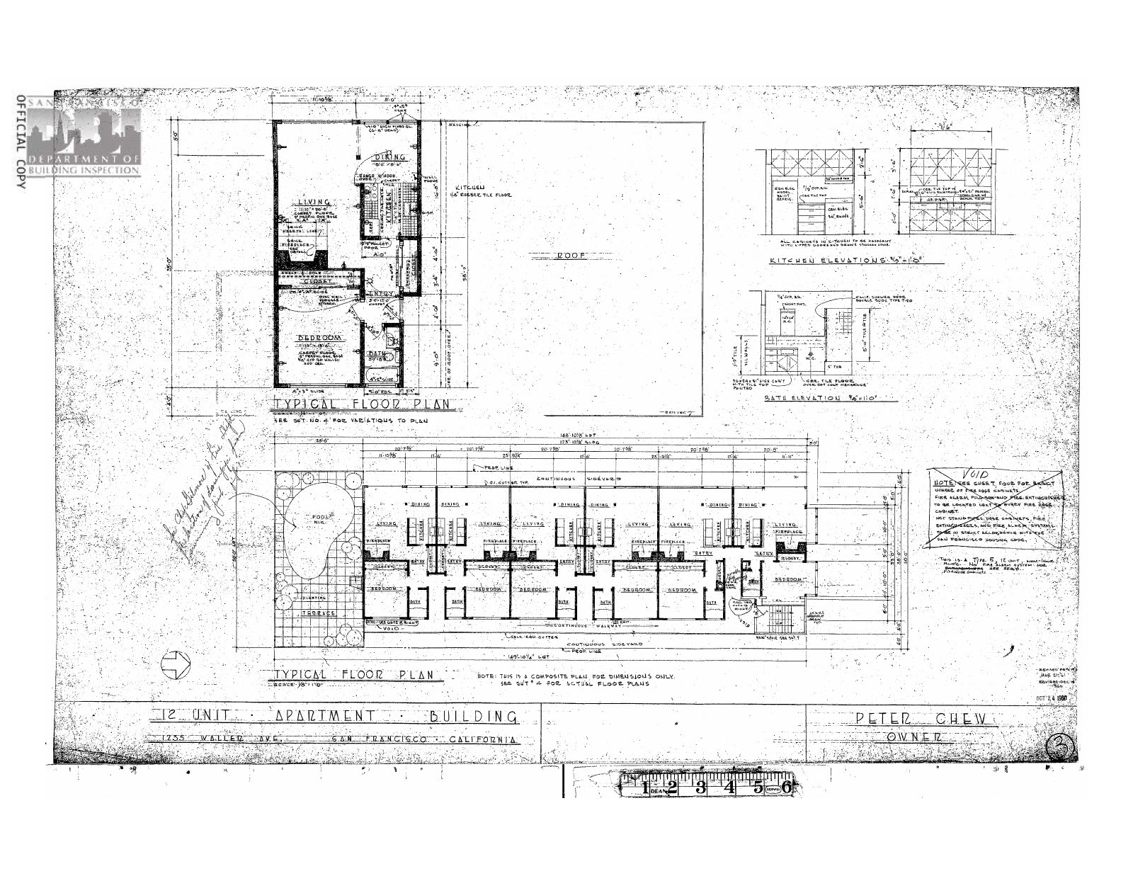 Elevation of 1235 Waller St