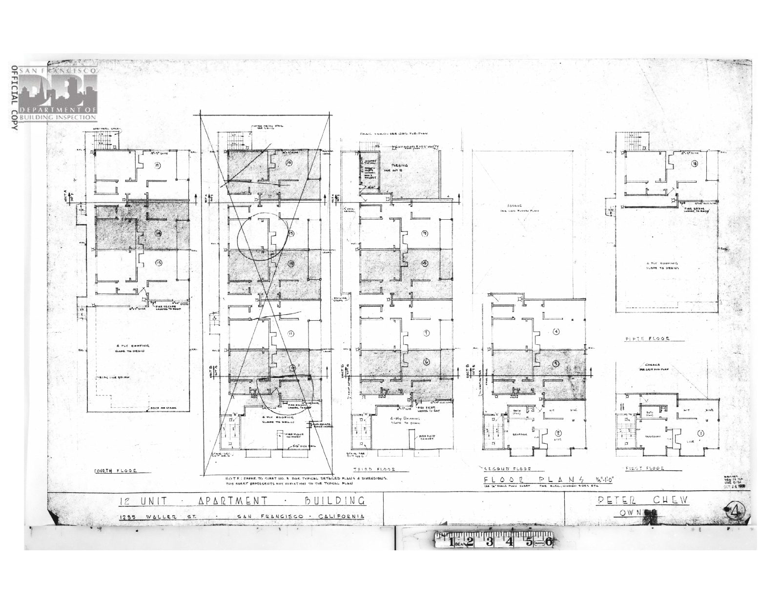 Floor Plan of 1235 Waller St