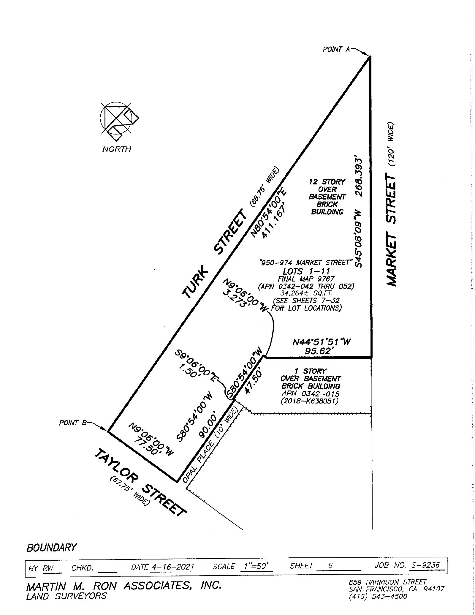 Site Plan of 960 Market St