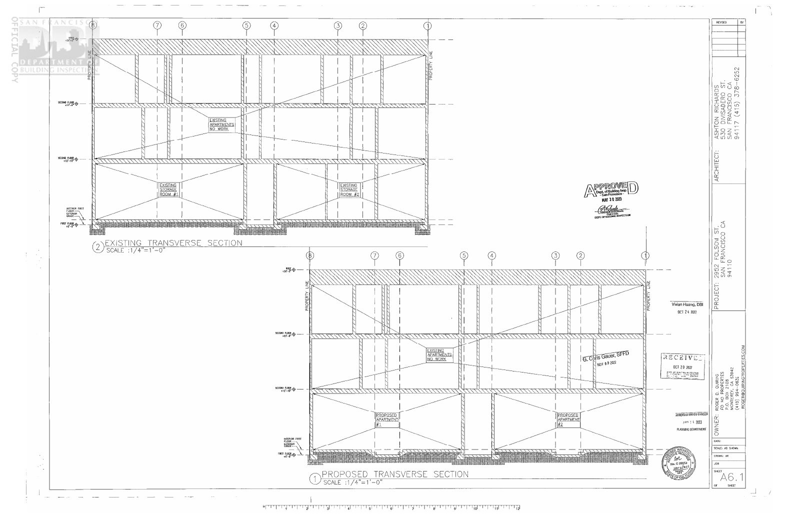 Elevation of 2952 Folsom St