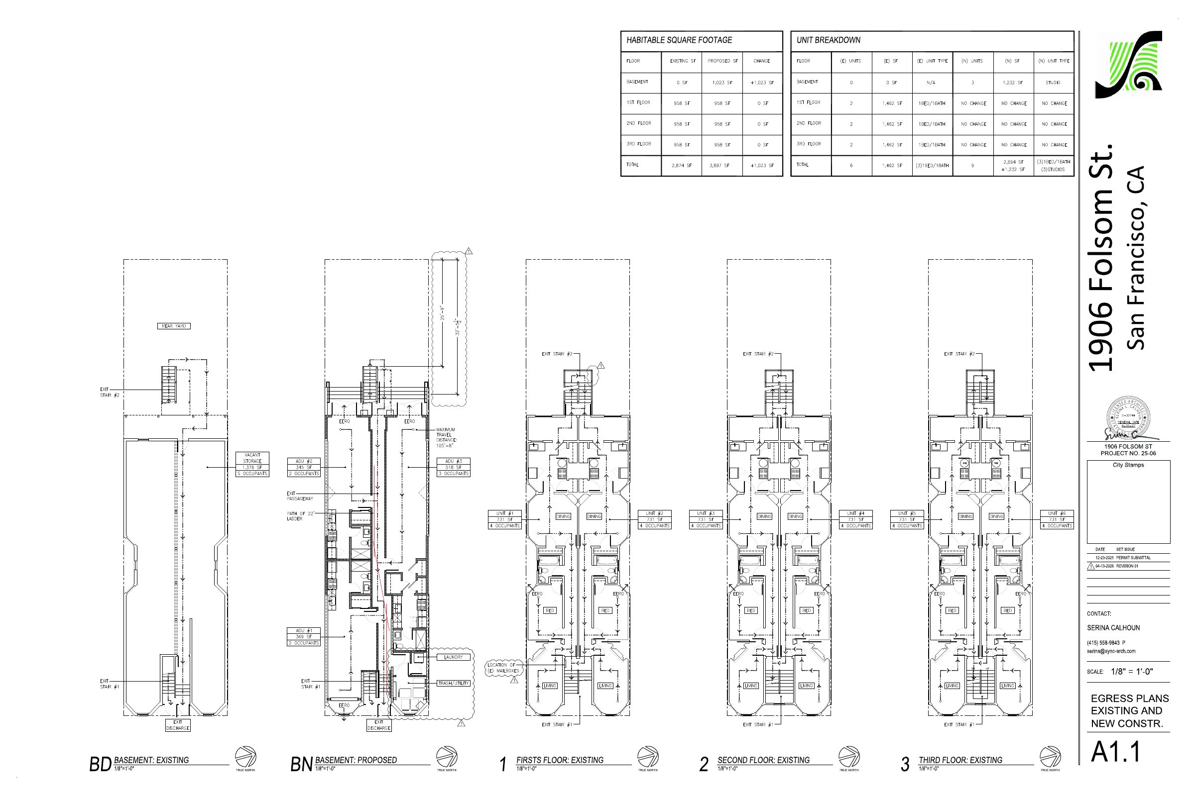Floor Plan of 1906 Folsom St