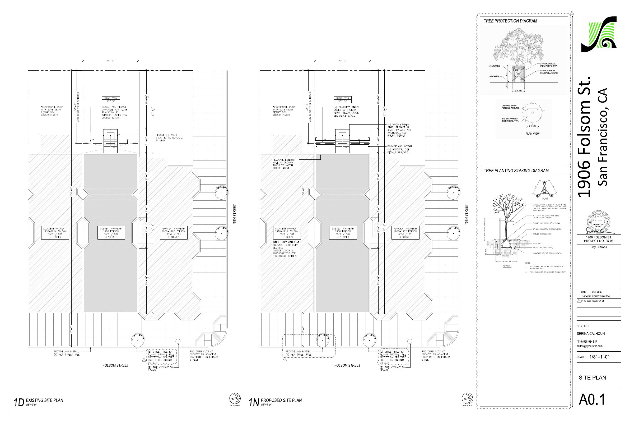 Site Plan of 1906 Folsom St