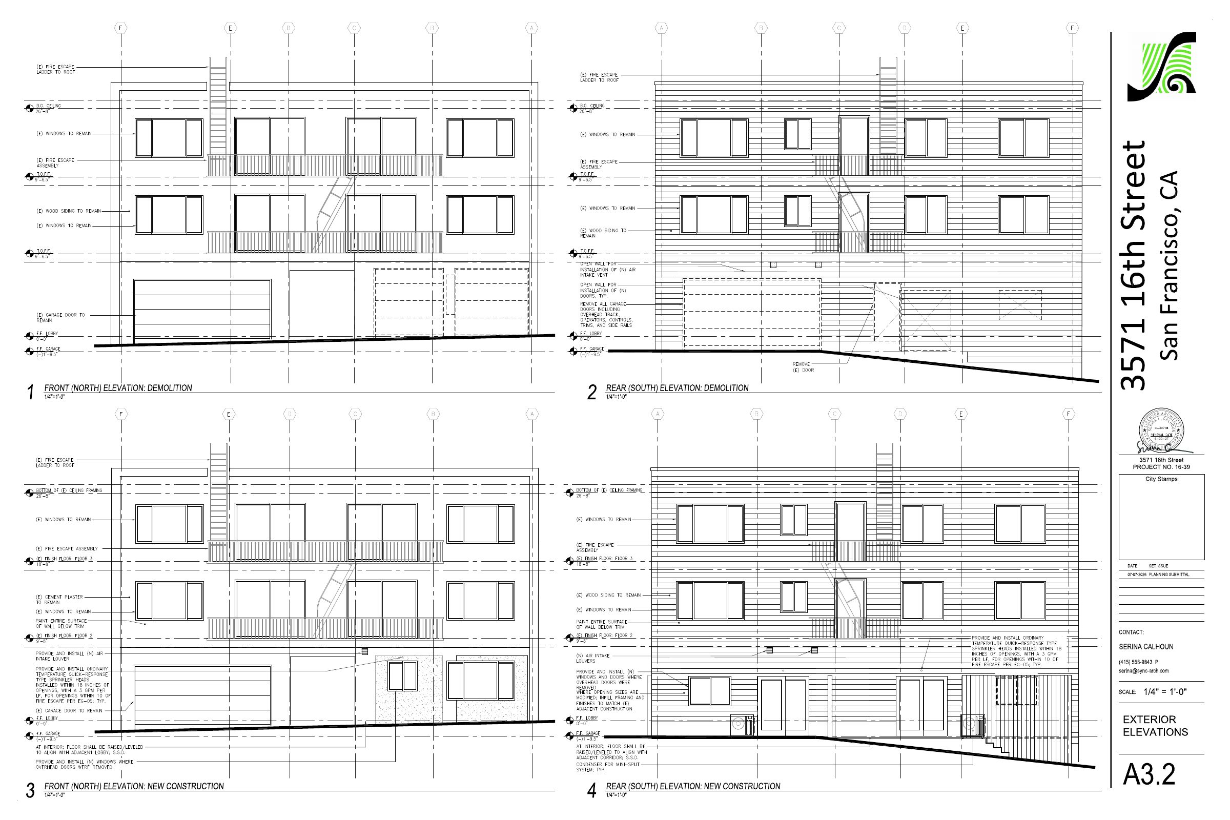 Elevation of 3571 16Th St