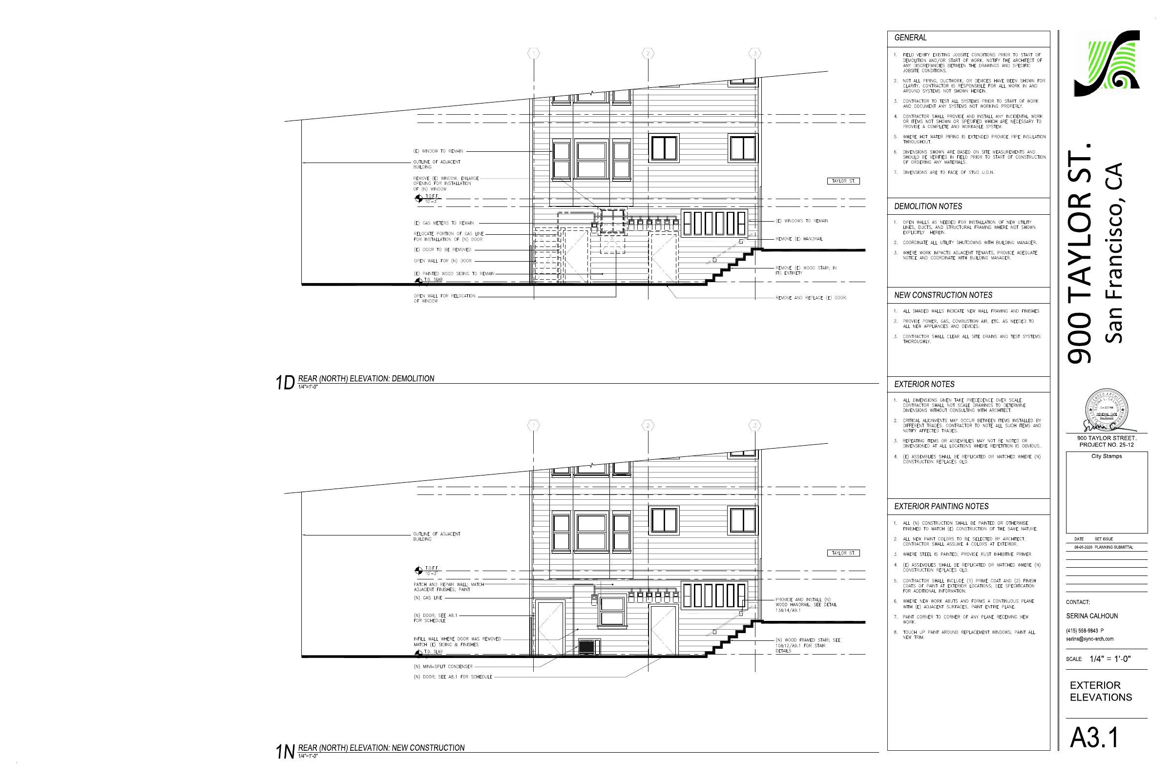 Elevation of 900 Taylor St